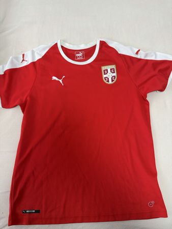 Puma Serbien Fussball Trikot Rot Weiss Gr L Top Zustand Somm