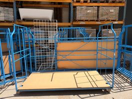 Grand chariot de transport 250x120 cm, acier, 4 roulettes