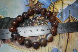 Sardonyx    Achat    Kugel Armband  12mm Top Armband