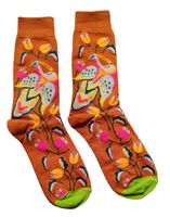 Socken Blumen / Flowers / Vogel / Bird