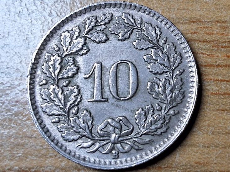 Tutti le monete: 10 Rappen 1950 - fast unzirkuliert! – Usato da Münchenstein venduto da purbach1 7