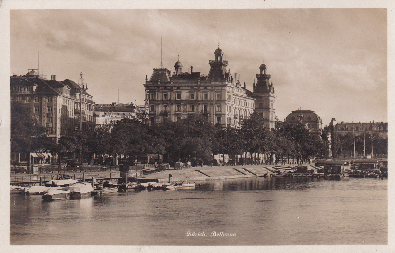 Ansichtskarten: Zürich Bellevue – Gebraucht aus Cormoret von Pascalll2001