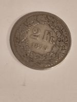2 Fr. Münze Helvetia 1879 gute Erhaltung