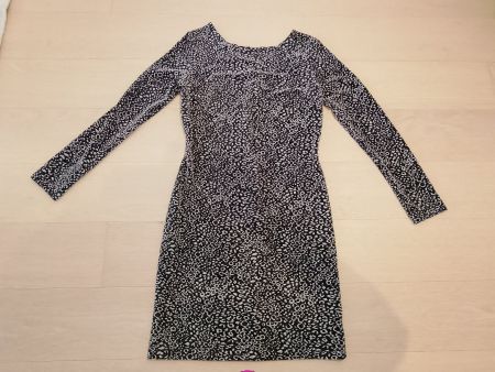 Schickes Langarmkleid mit Leo-Muster, Gr. S, top Zustand!