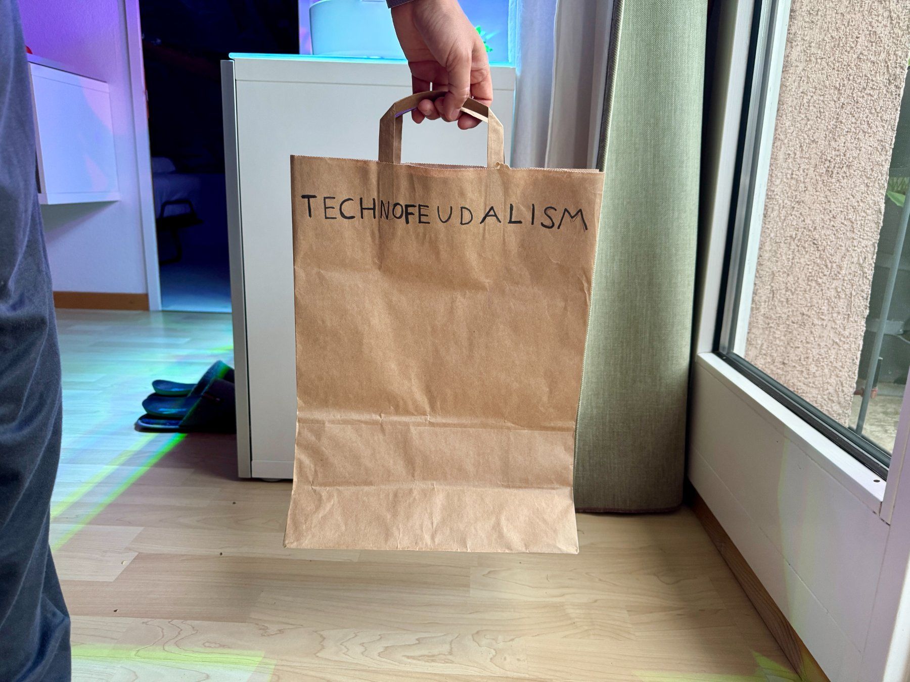 Sacs: Papiertüte "TECHNOFEUDALISM" – D'occasion à Schlieren par Edgar_k 3
