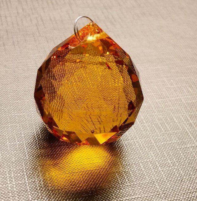 Bicchieri: Kristallkugel - Bohemia amber D5cm – Nuovo (secondo la descrizione) da Oekingen venduto da italia006 1