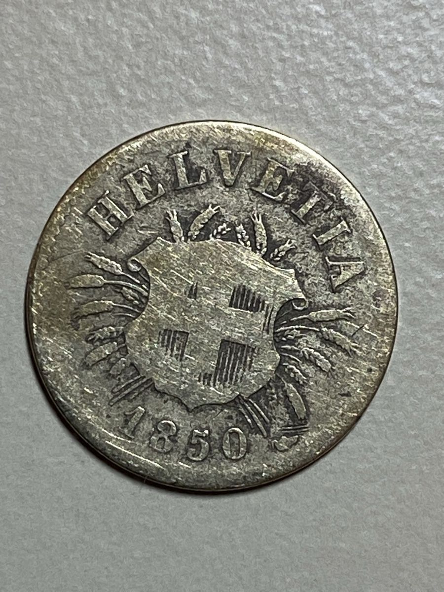 Tutti le monete: Suisse - 5 centimes - 1850 BB – Usato da Payerne venduto da Mike1682 1