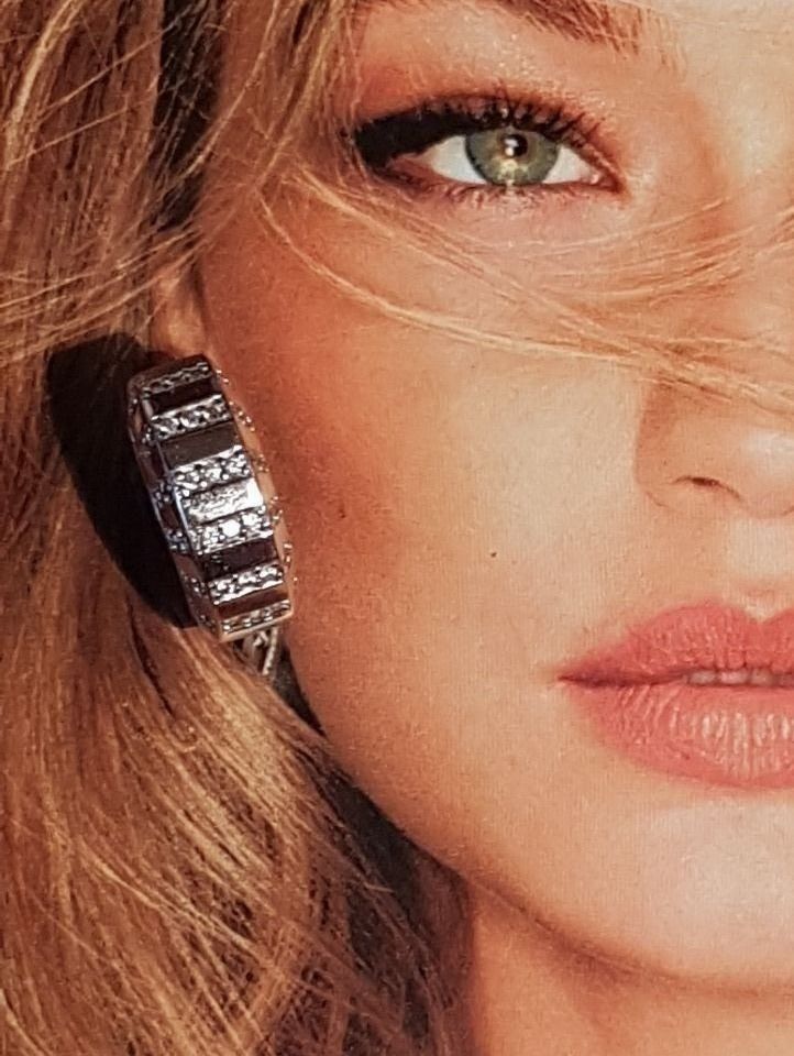 Boucles d'oreille: Wunderschöne Diamant Ohrcreolen – Neuf (Voir description) à Unterägeri par Altgoldschmuck 4