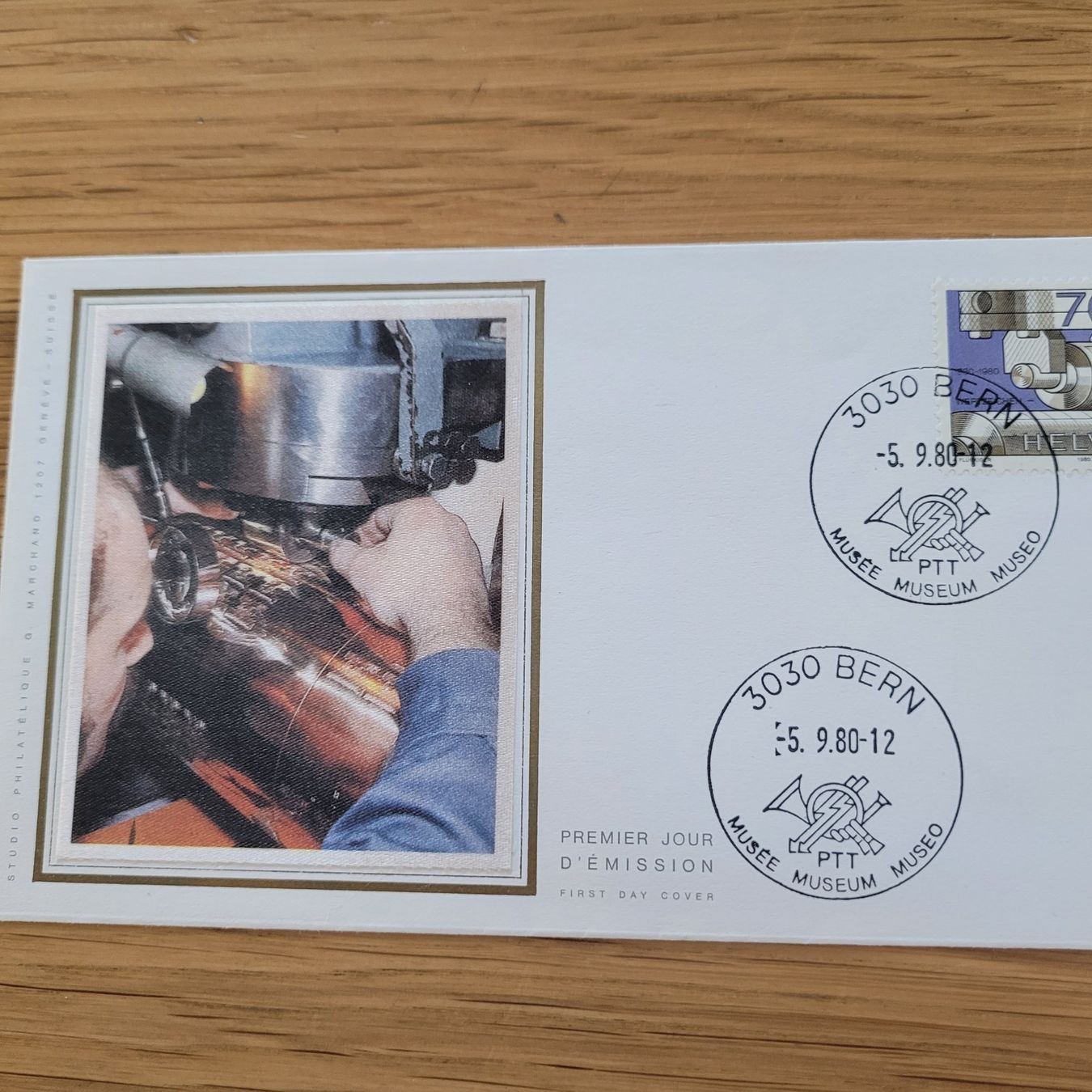 Tutti i francobolli: FDC mit Seidenbild 1980 Bern – Usato da Biel/Bienne venduto da Destockweb