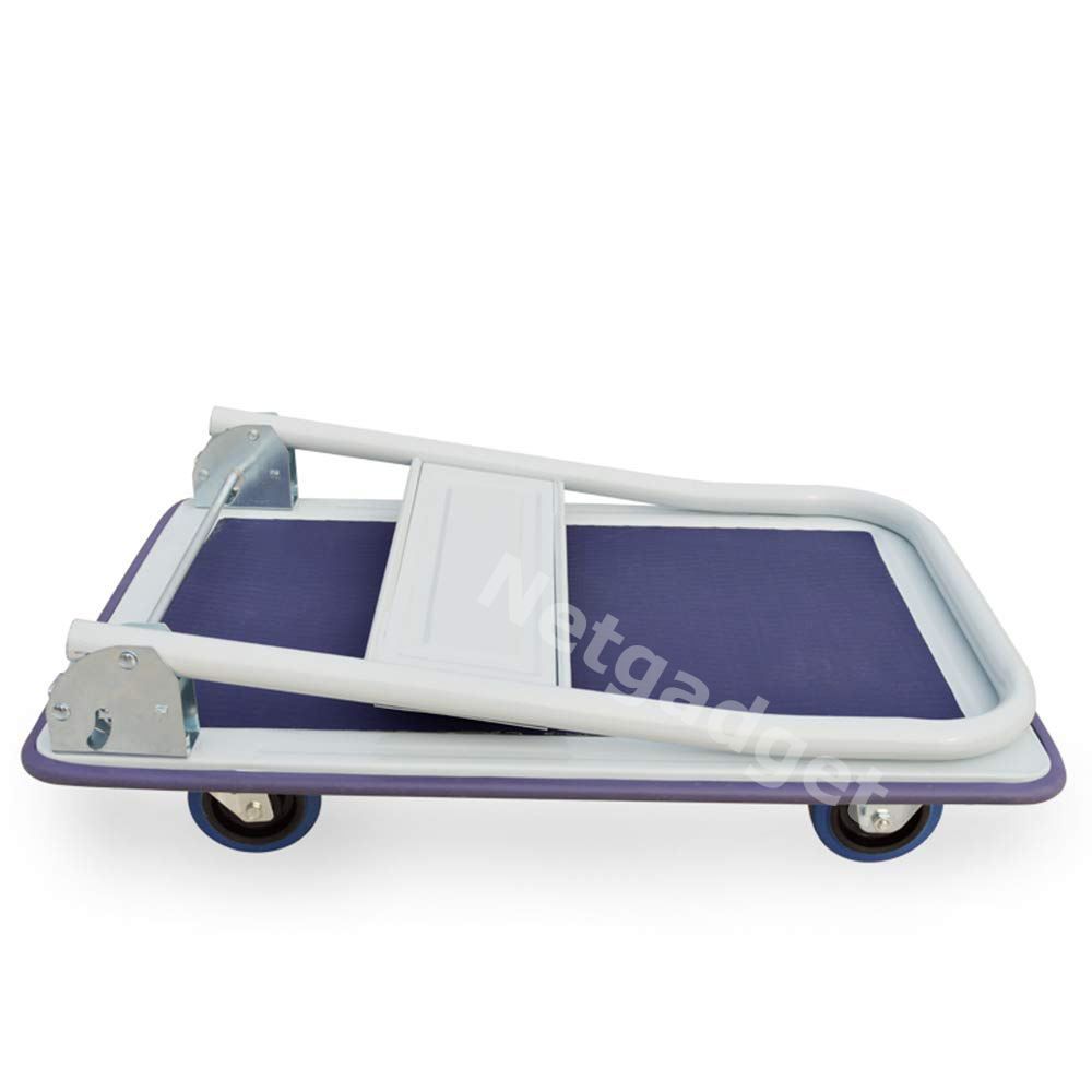 Carrelli di trasporto: Blauer Plattformwagen - Trolley 150Kg – Nuovo e nell'imballaggio originale da Yverdon-les-Bains venduto da Netgadget 1