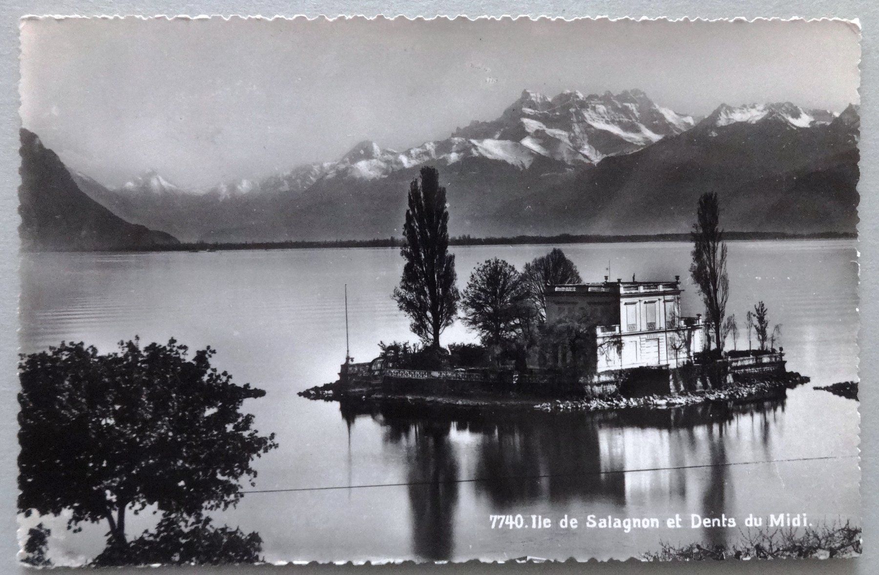 Ansichtskarten: Ile de Salagnon et Dents du Midi – Gebraucht aus Fétigny von Billy2miny