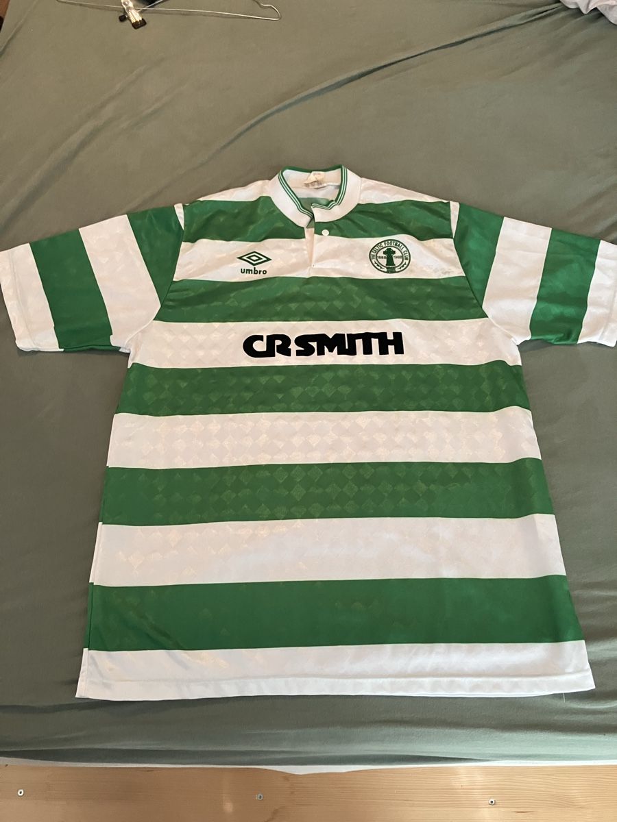 Umbro Canottiere & Pantaloni: Maillot Celtic Glasgow année 90 – Usato da Lully VD venduto da tim1990