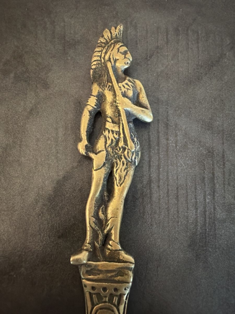 Sonstiger Bürobedarf: Brieföffner Indianer Messing  – Gebraucht aus Zürich von joyfulgrace 1