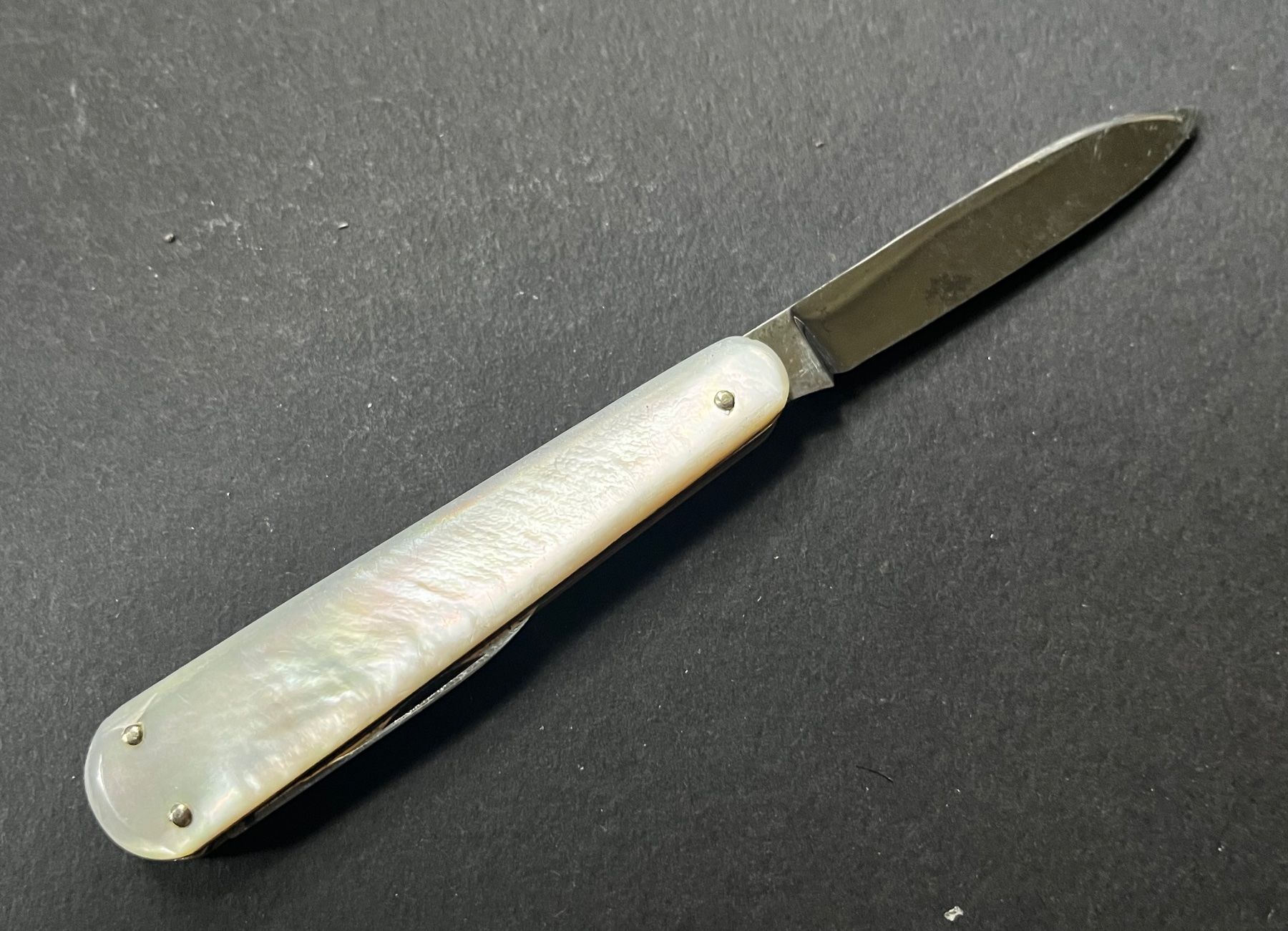 Coltelli tascabile: Altes Perlmutt Sackmesser 78 mm - selten – Usato da Zürich venduto da FV.vintage 6