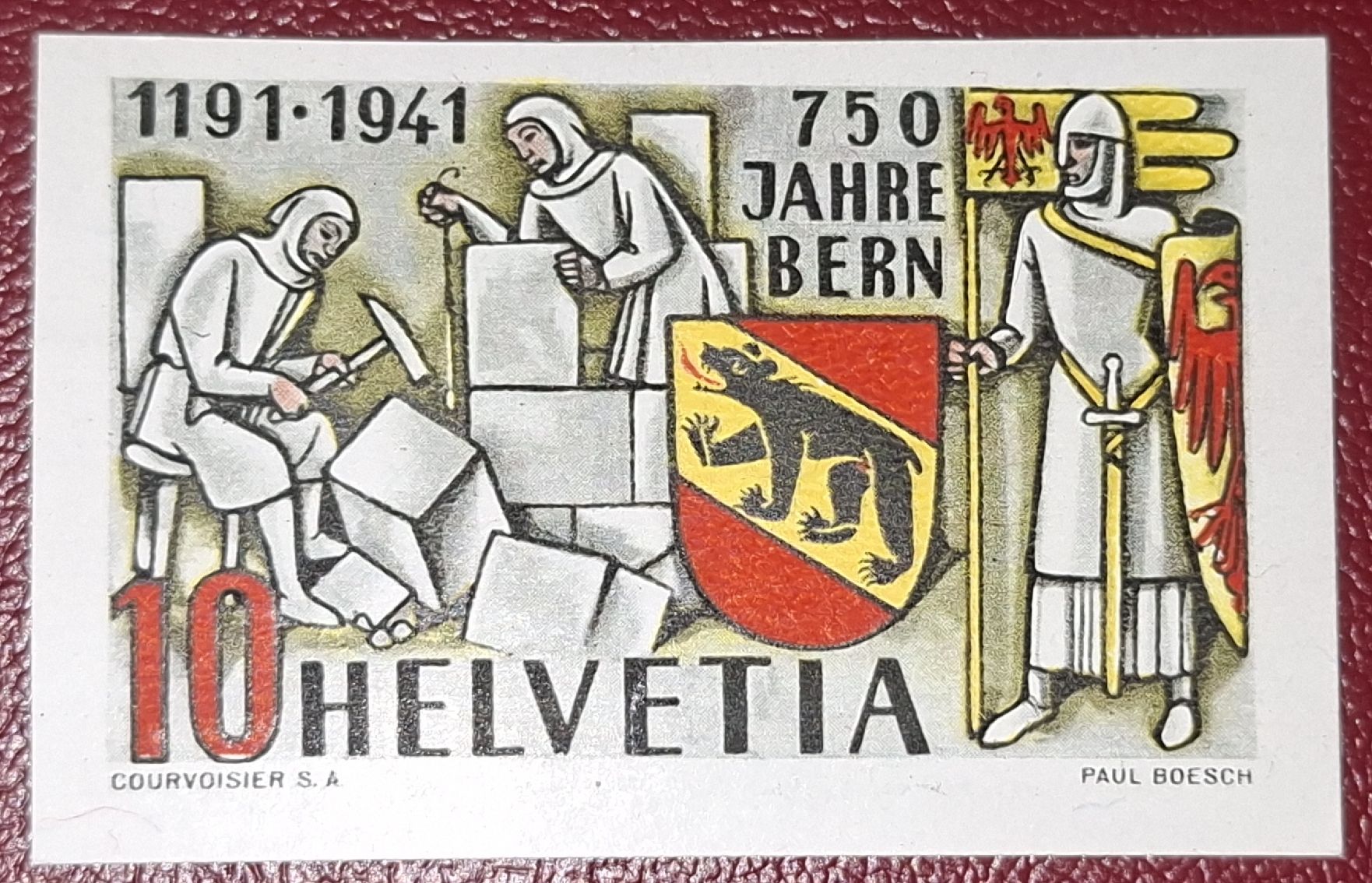 Tutti i francobolli: 750 Jahre Bern 253 U Kat. 580.-  – Usato da Balgach venduto da SIMEON27
