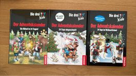 3x Die drei Kids Adventskalender Bücher