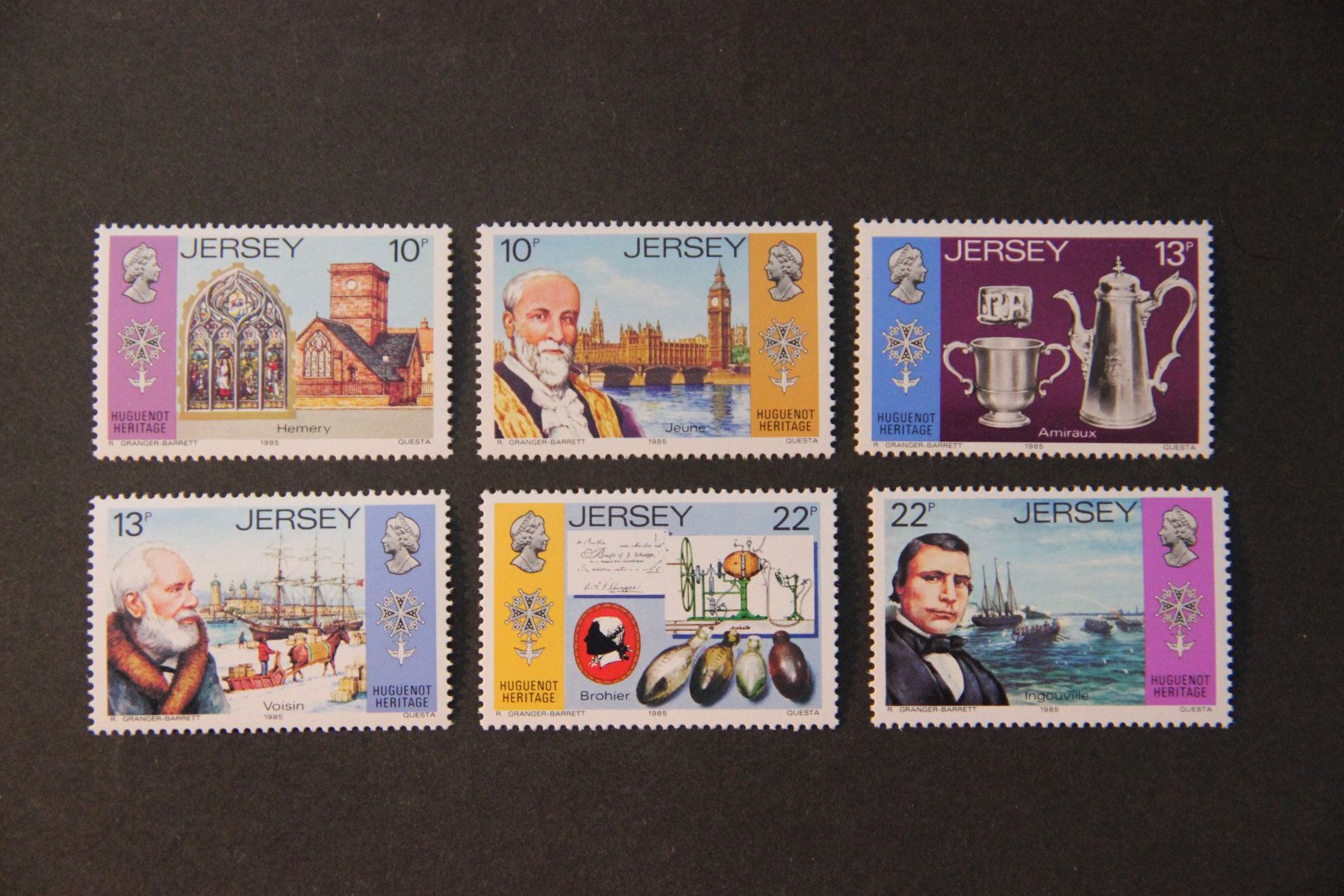 Tous les timbres: Jersey 1985 - Huguenot Heritage** – Neuf (Voir description) à Jona par Southafrica07