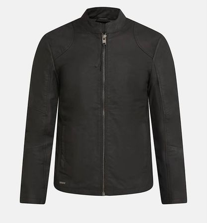 Crone Herren Lederjacke Schwarz L size Echtleder  Neuwertig