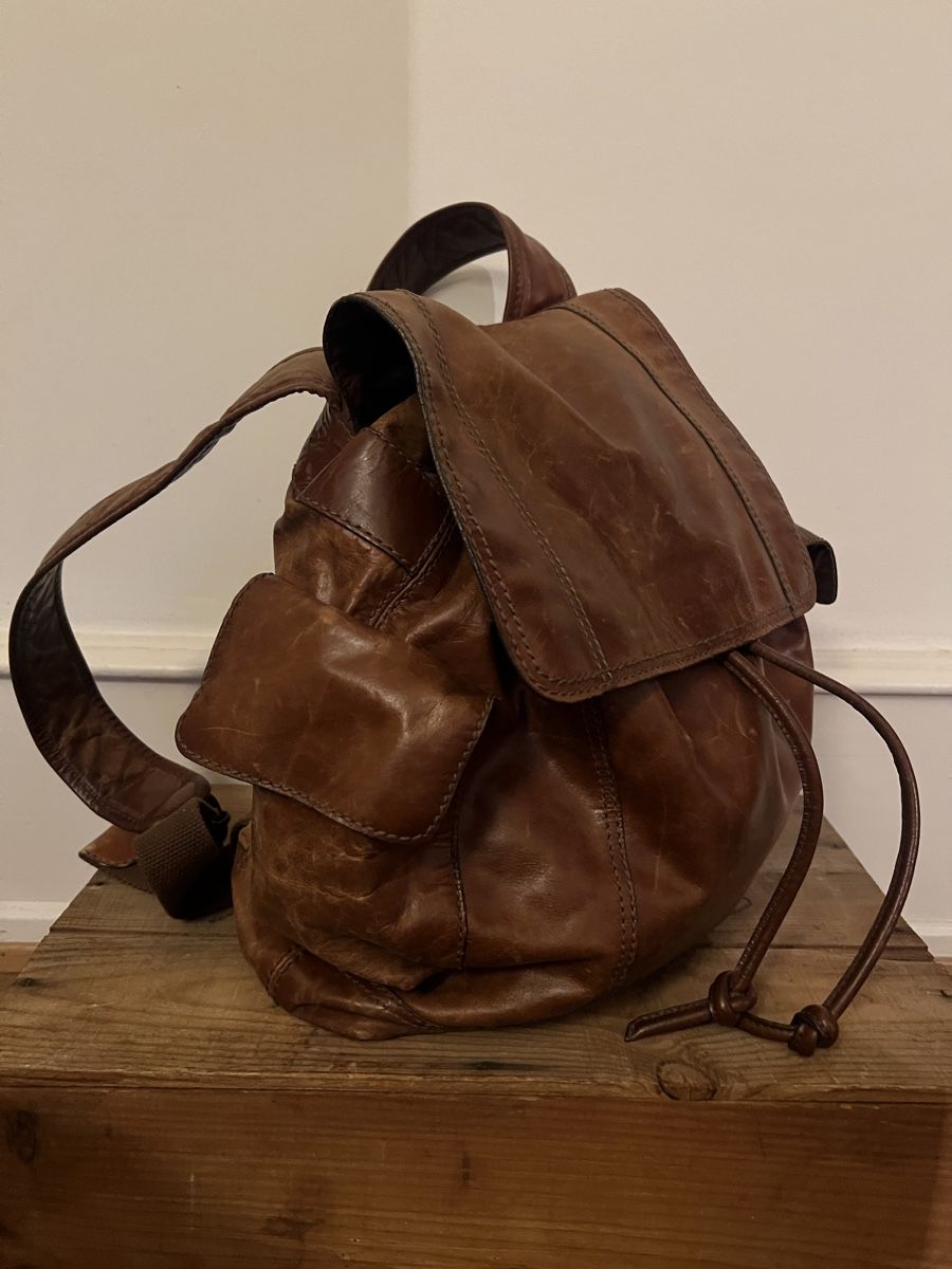 Fossil Zaini: Fossil Rucksack aus Leder – Usato da Basel venduto da evaelette 1