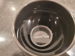 Tasse euromaus"feelfree" Schwarz Europa Park Sammlerstück