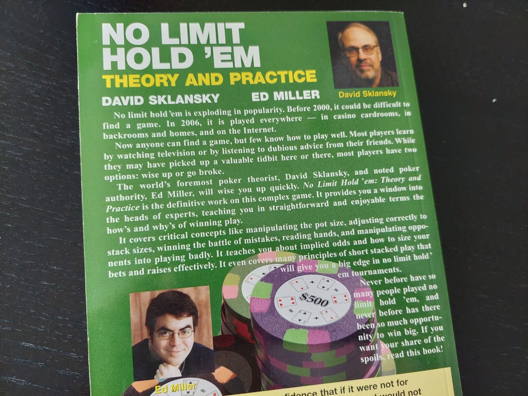 Livres: No Limit Hold 'em: Theory and Practice – D'occasion à Wiesendangen par troawus 1