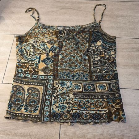 Louisiana Damen Top Gr. M – Trägertop mit Boho-/Ethno-Muster