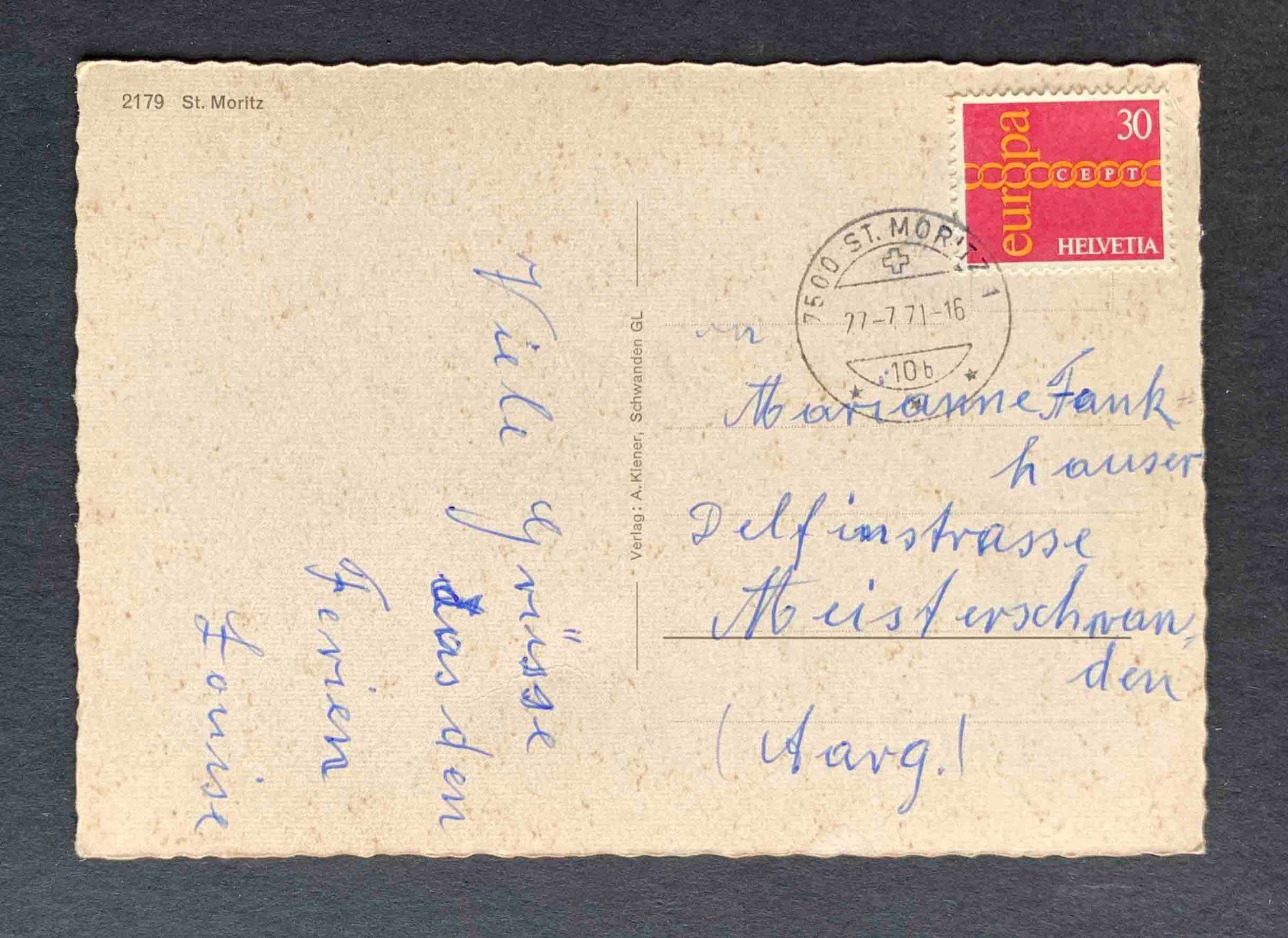 Cartoline postali: AK St Mortz – Usato da Goldau venduto da artelier1 1