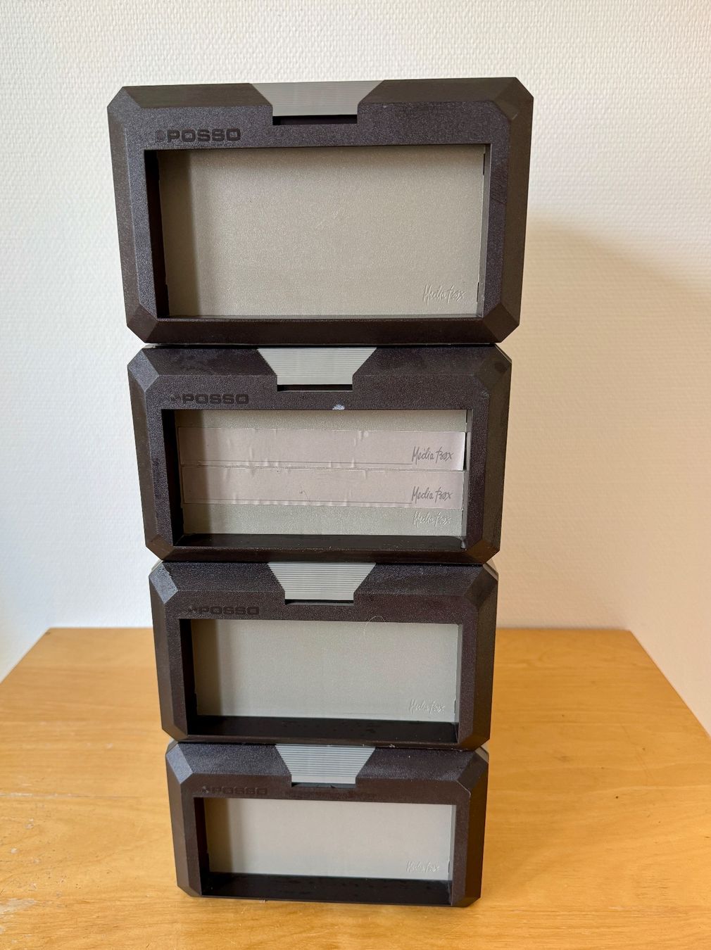 Contenitori & Simili: POSSO Media Boxen, 4er Set, Schwarz/Grau – Usato da Arbon venduto da mei_cnd6