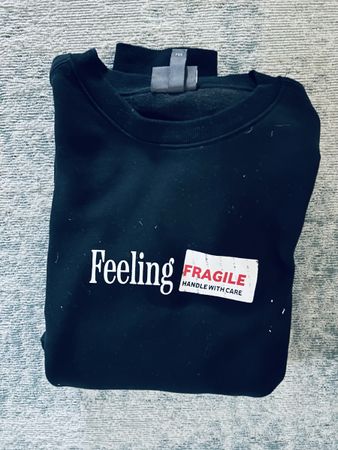 Pullover H&M Schwarz Feeling Fragile Loose Fit S, M