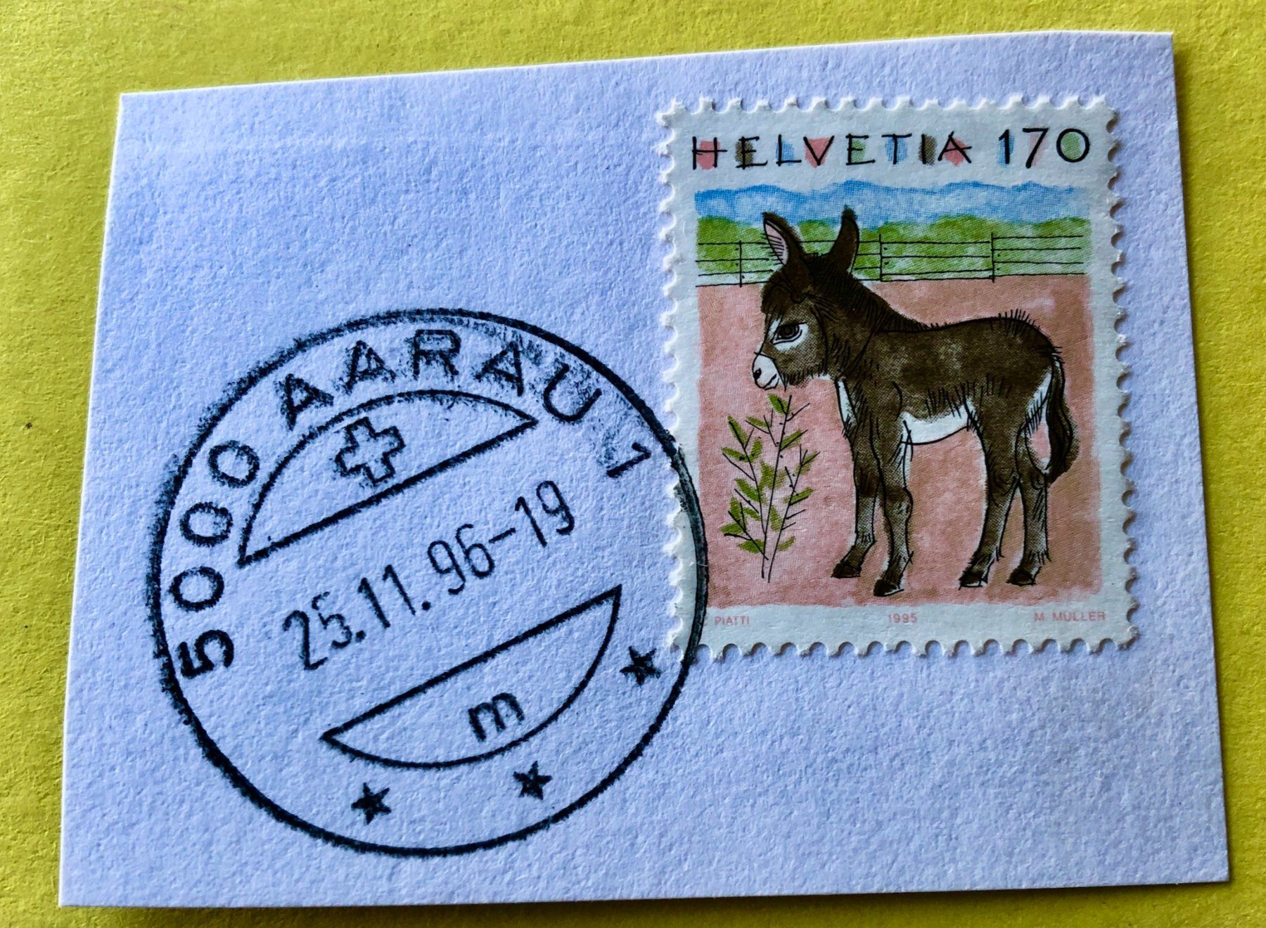 Tutti i francobolli: Nr.868 mit Stempelt Esel  Aarau – Usato da Aarau venduto da Billa007