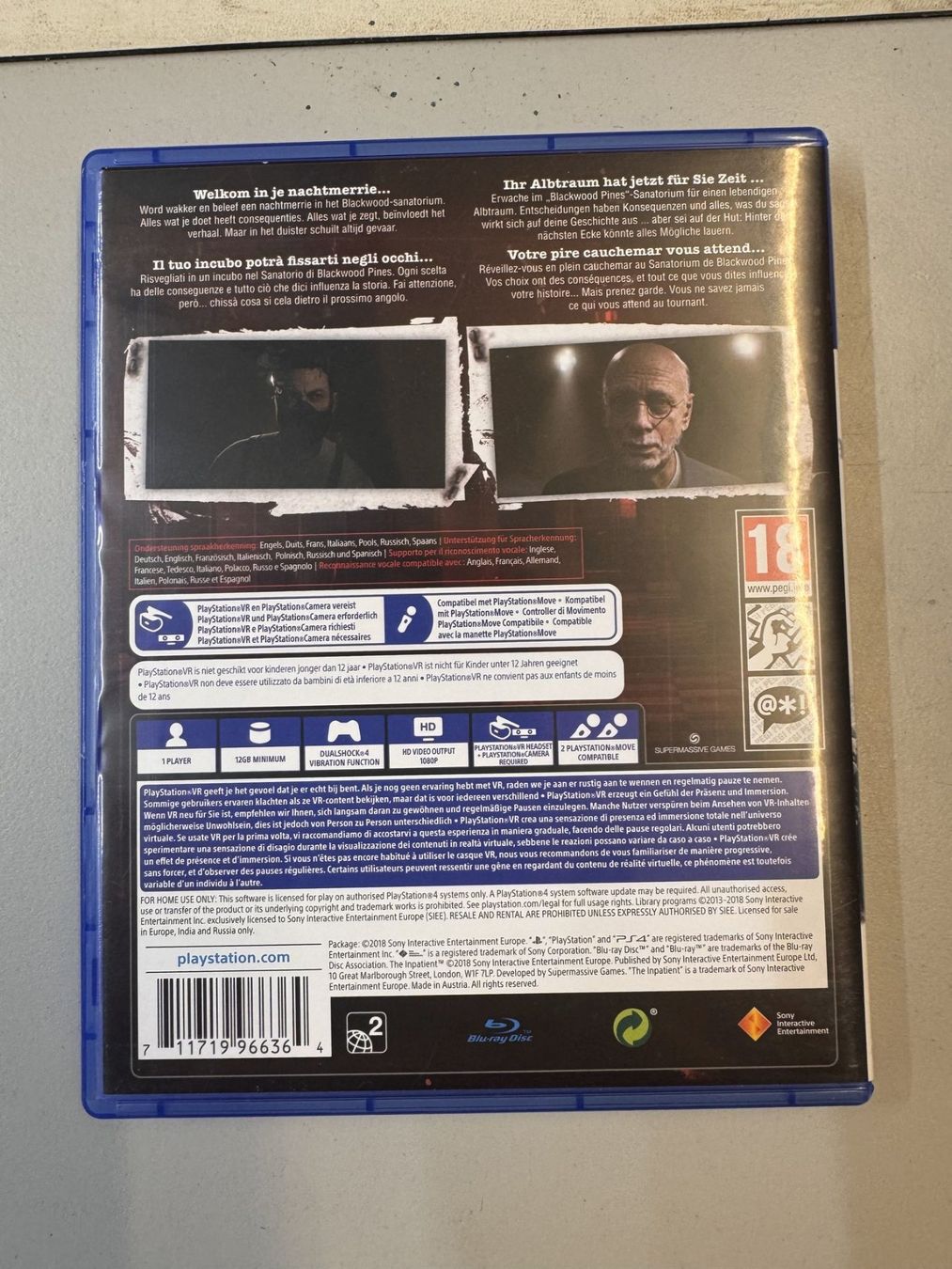 Sony Giochi: PS4 Spiel The Inpatient – Usato da Roggliswil venduto da wipix 1