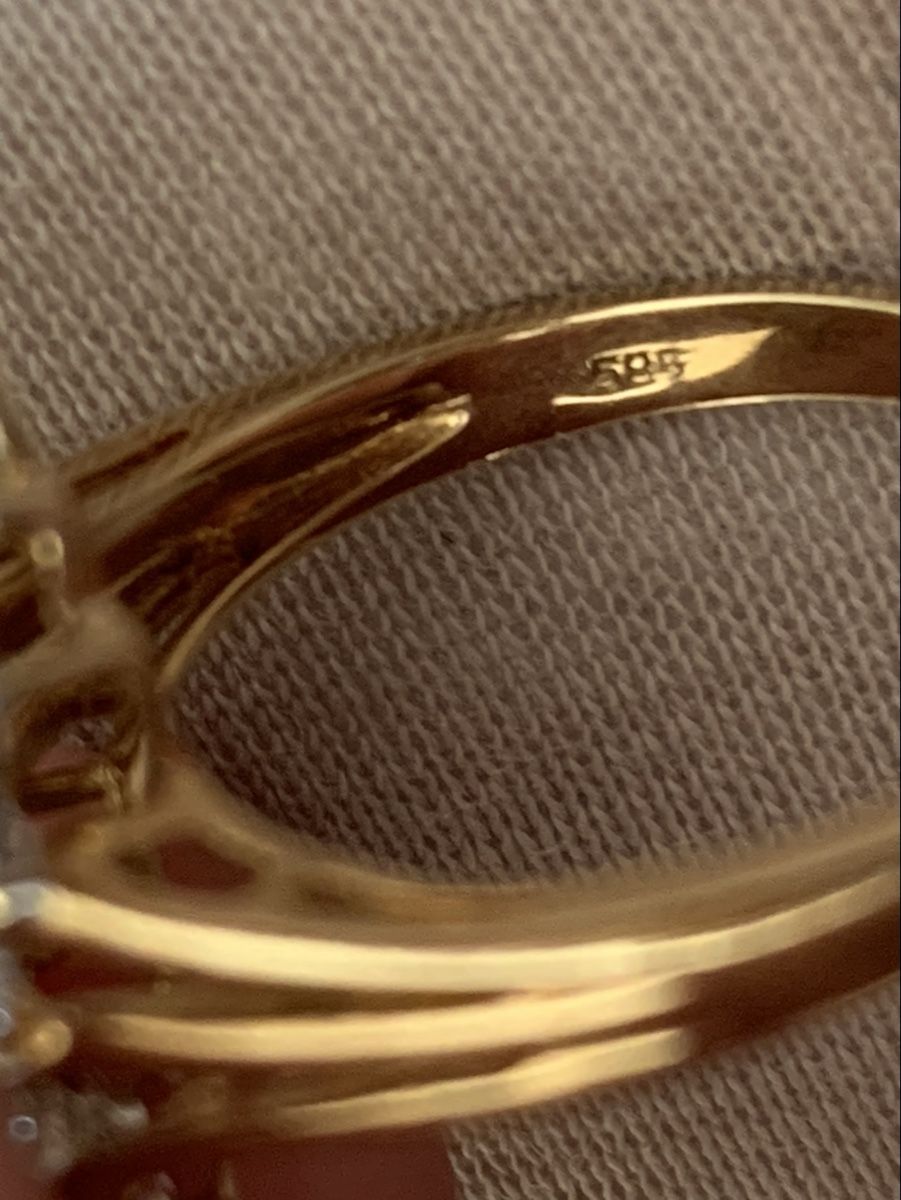 Ringe: Cluster Diamant Ring 585 – Gebraucht aus Winterthur von Darfweg 4
