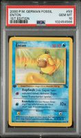 PSA 10 Enton Fossil 1.Edition 53/62 Deutsch