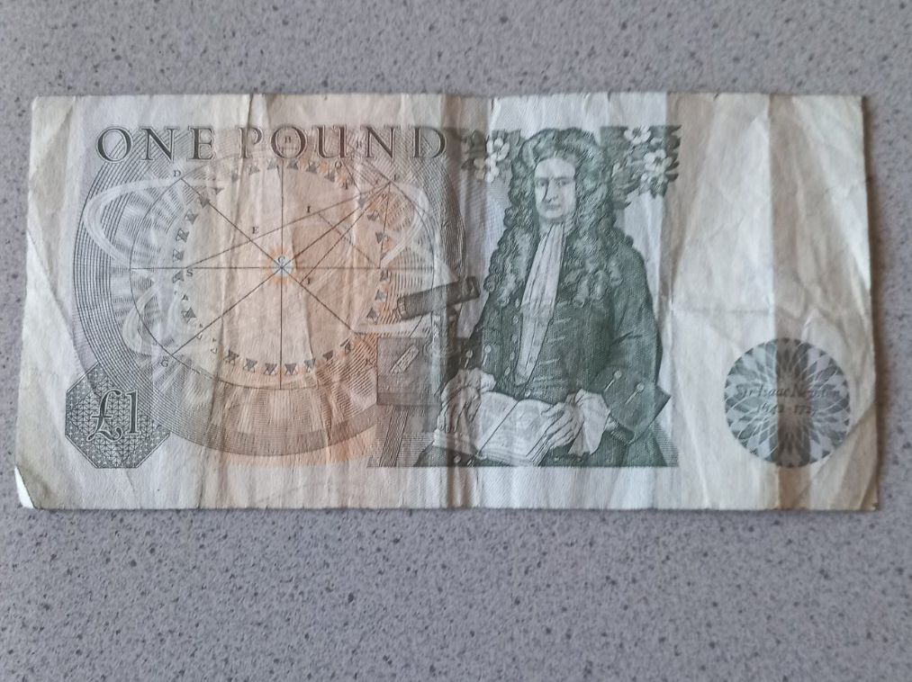 Banknoten: One Pound UNITED KINGDOM . GRANDE BRETAGNE. – Gebraucht aus Winistorf von acreativ4 1