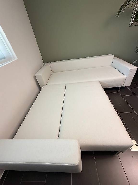 Sofas: Ecksofa / Schlafsofa mit Hocker – Gebraucht aus Hedingen von mon_br7r 4