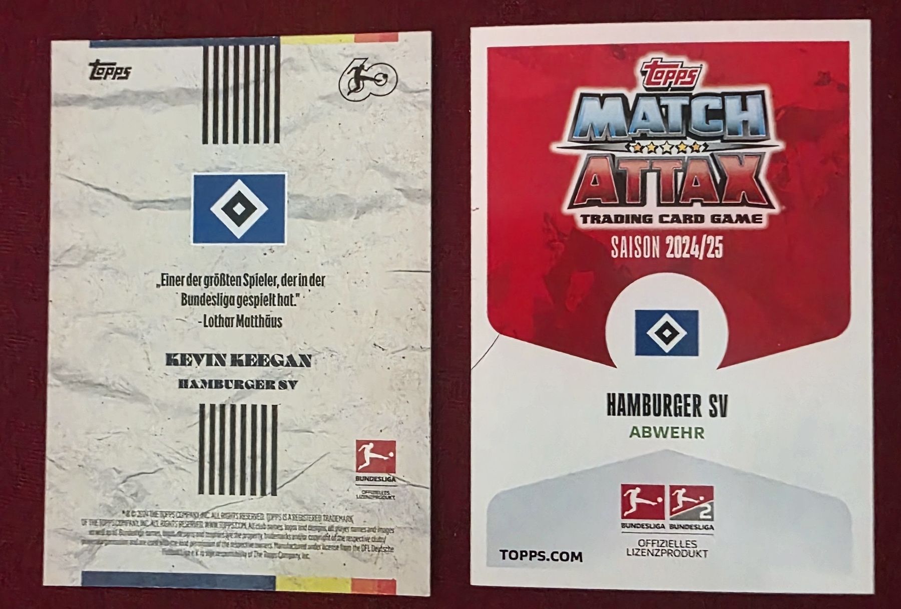 Topps Carte collezionabili: HSV Keegan+Muheim mit Unterschrift – Nuovo (secondo la descrizione) da Dietikon venduto da Saka0 1
