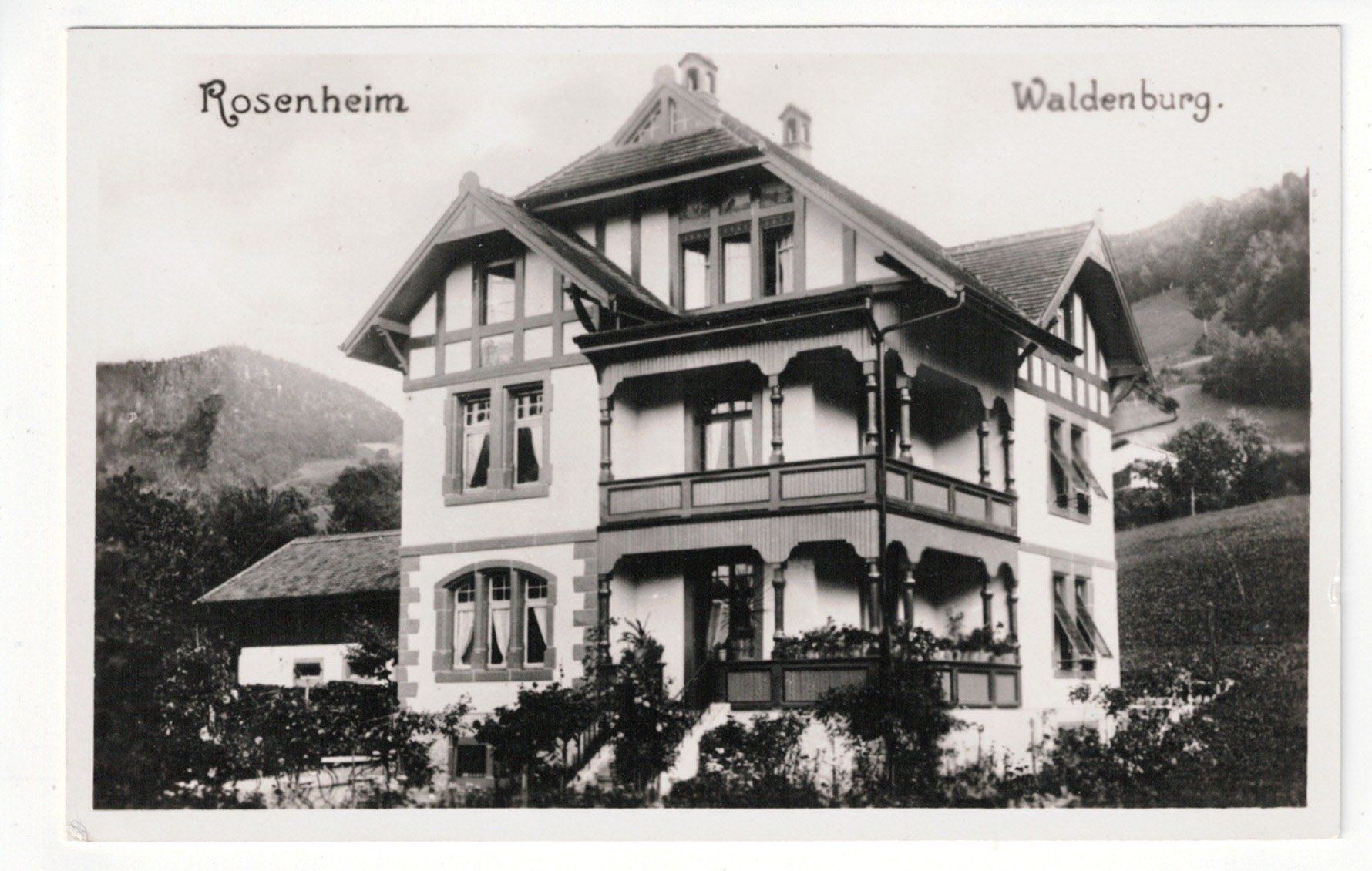 Cartoline postali: Waldenburg - Rosenheim (1942) – Usato da Neuchâtel venduto da gefdeneuch