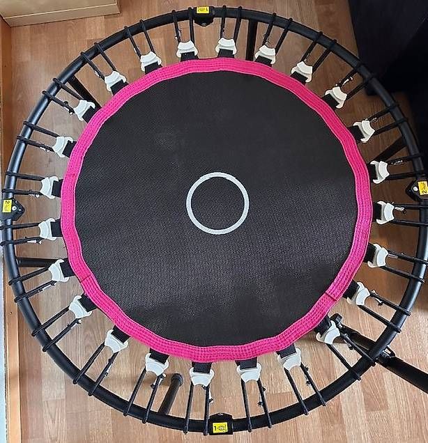 Fitness-Trampolin 100 Cm Für Erwachsene & Kinder – Bis 250 Kg, Verstellbarer Griff, Ganzkörpertraining