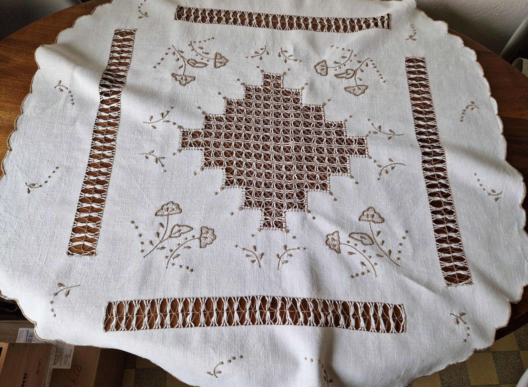 Altra biancheria da tavola: Kleine Tischdecke , Handarbeit – Nuovo (secondo la descrizione) da Bern venduto da Antikbatik 1