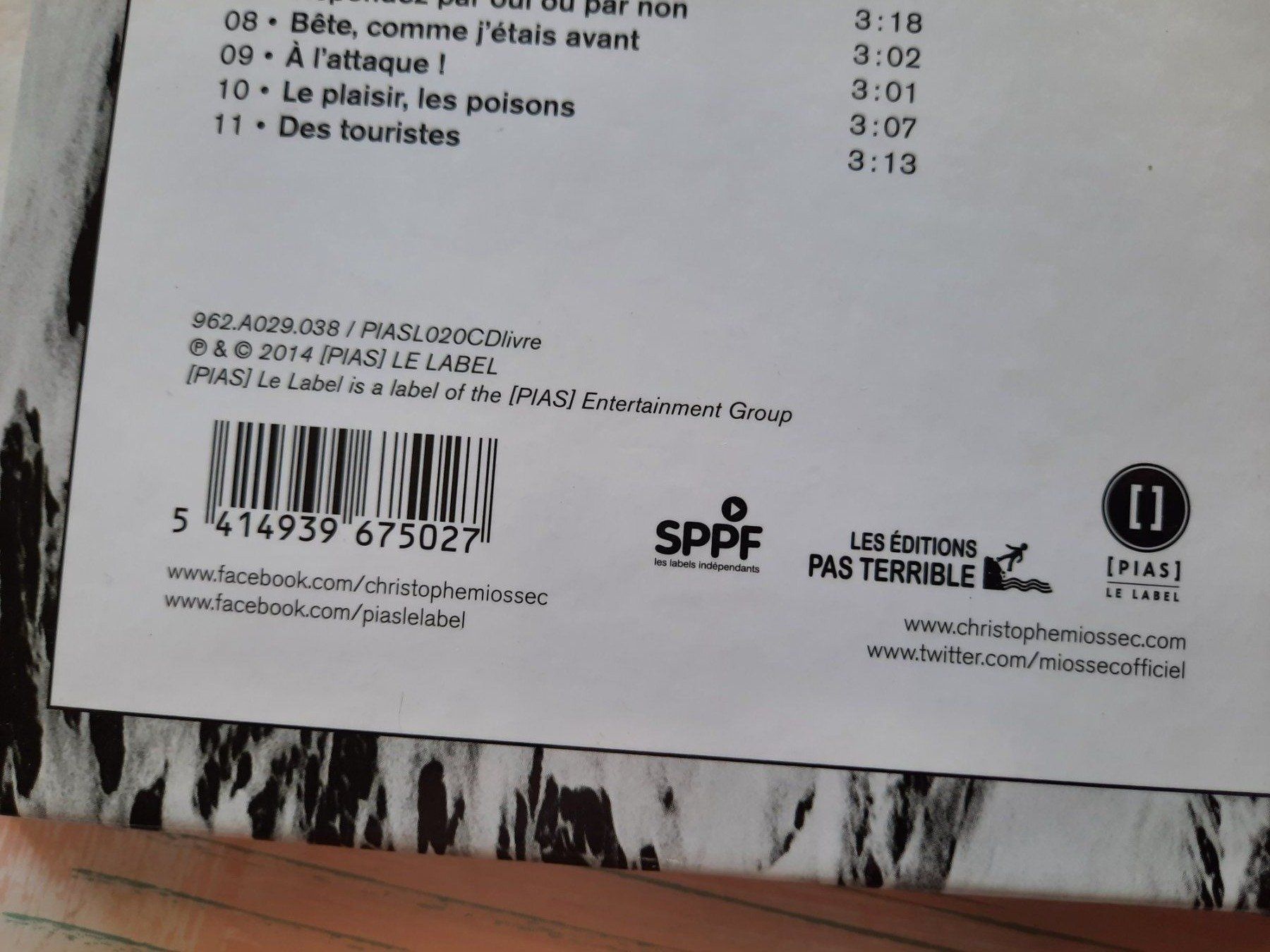 CD: CD Miossec - Ici bas ici même – Usato da Pully venduto da bro_n52j 3