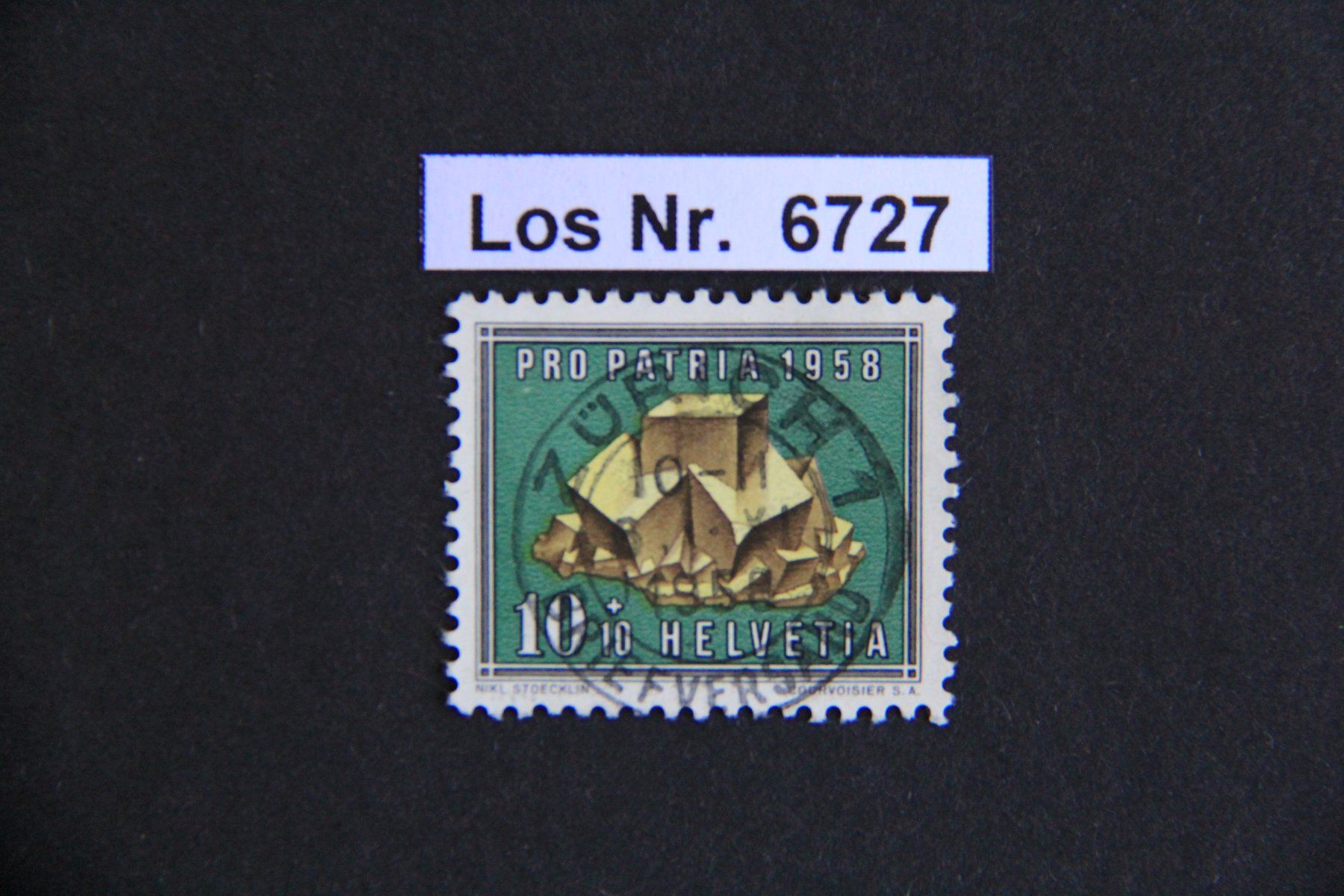 Tutti i francobolli: PP 1958 sauberer Vollstempel                        Los 6727 – Usato da Volken venduto da jukon65