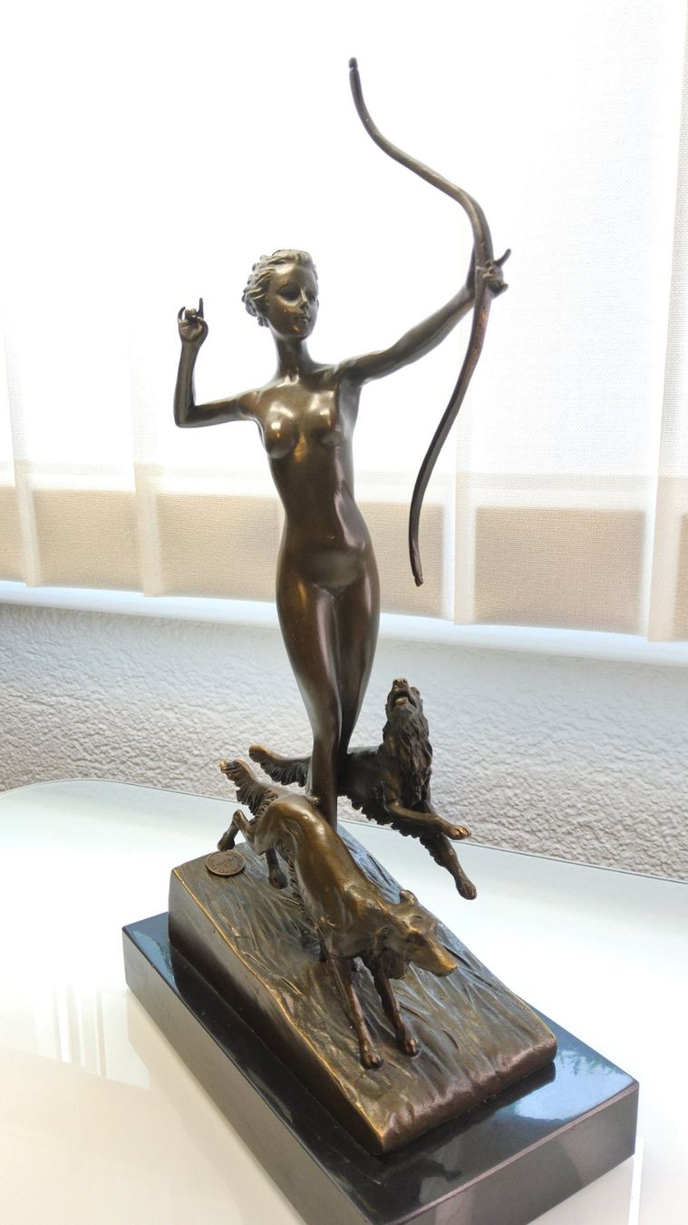 Sculture & Statue: Magnifique statue en bronze signé – Usato da Malleray venduto da Frederic24 1