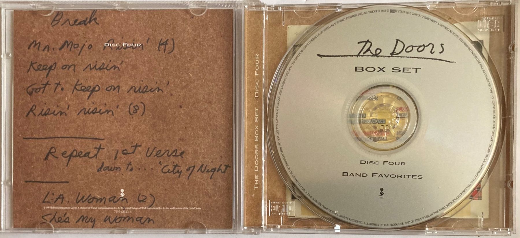 CDs: THE DOORS - THE DOORS BOX SET (DISC FOUR) – Gebraucht aus Poliez-Pittet von Newtown-Records 2