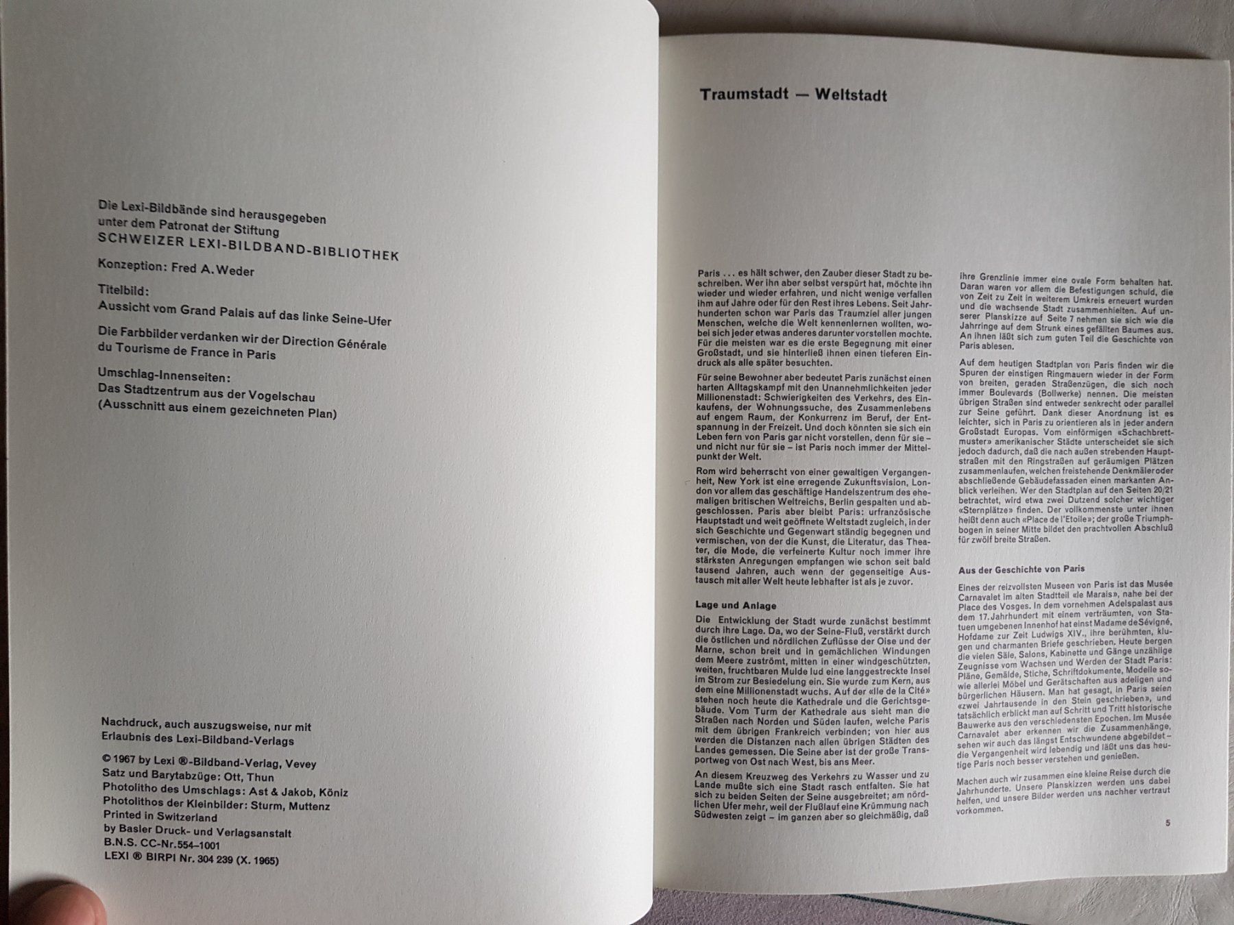 Libri: Paris - Lexi Bildband Nr. 4 - 1967 – Usato da Walterswil BE venduto da Lonitti 6