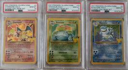 Pokemon PSA 10 Set Celebrations Charizard Venusaur Blastoise