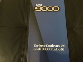 Saab 9000 Farben/Couleurs 1986
