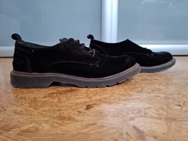 Schwarze Samt Schuhe, Grösse 38