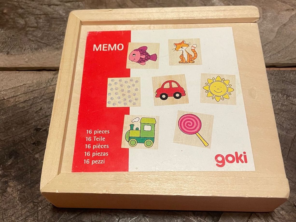 Giochi: Goki Memo Spiel Holz, 16-teilig – Usato da Zuoz venduto da ViRuFu