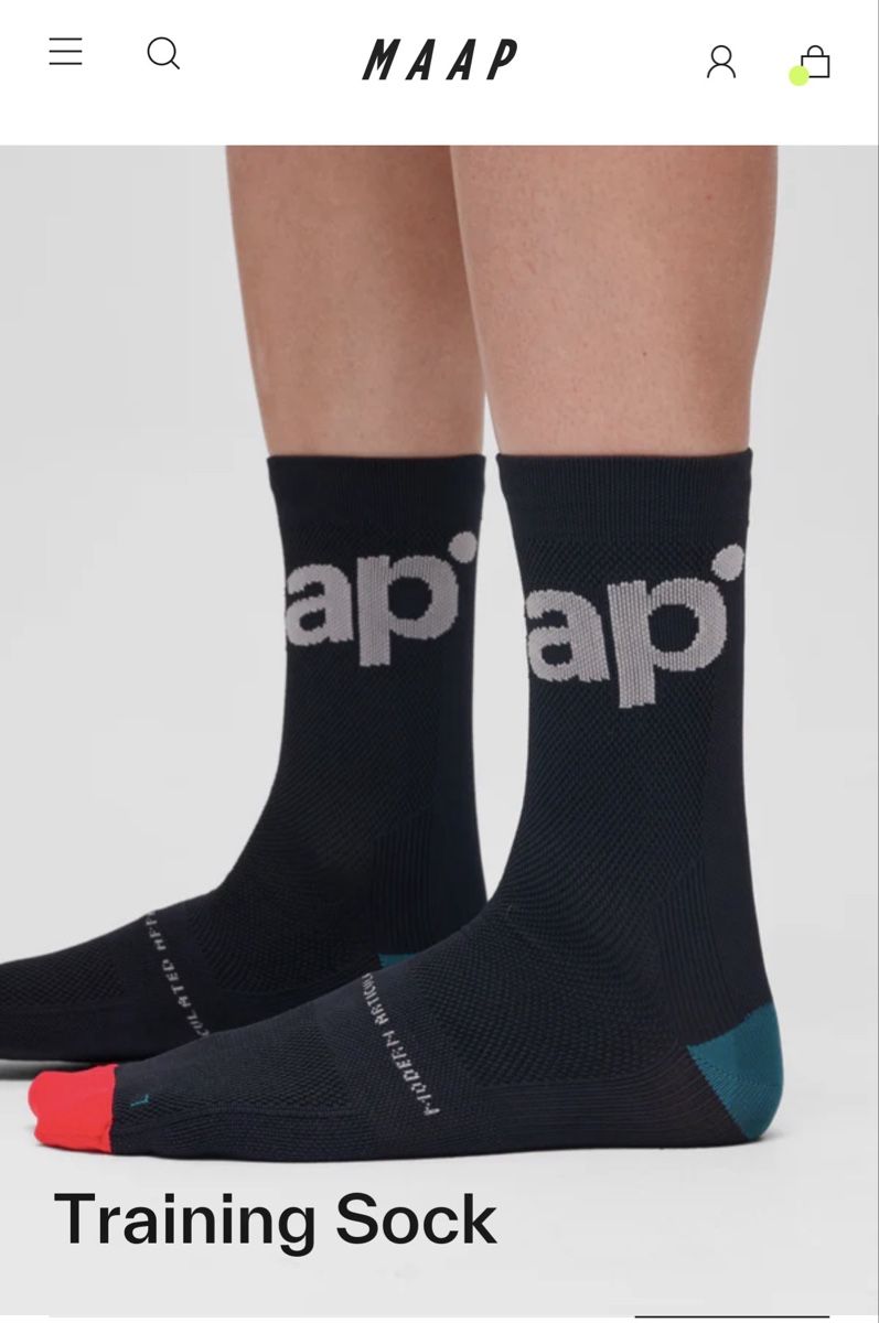 Calze: MAAP Training Sock schwarz Grösse S/M – Nuovo e nell'imballaggio originale da Bern venduto da WiederWert 2