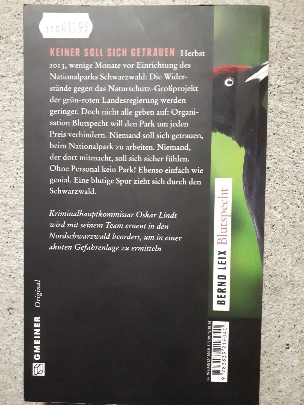 Bücher: Bernd Leix Blutspecht – Gebraucht aus Basel von Alacant 1